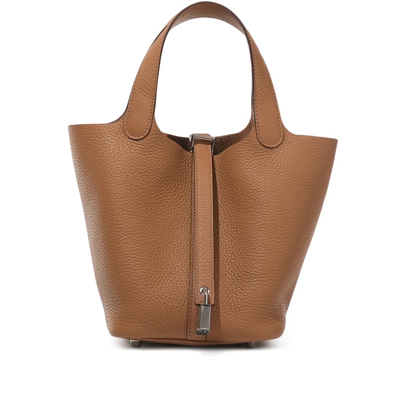 Hermès Biscuit Clemence Picotin Lock 18 Palladium Hardware - Image 1